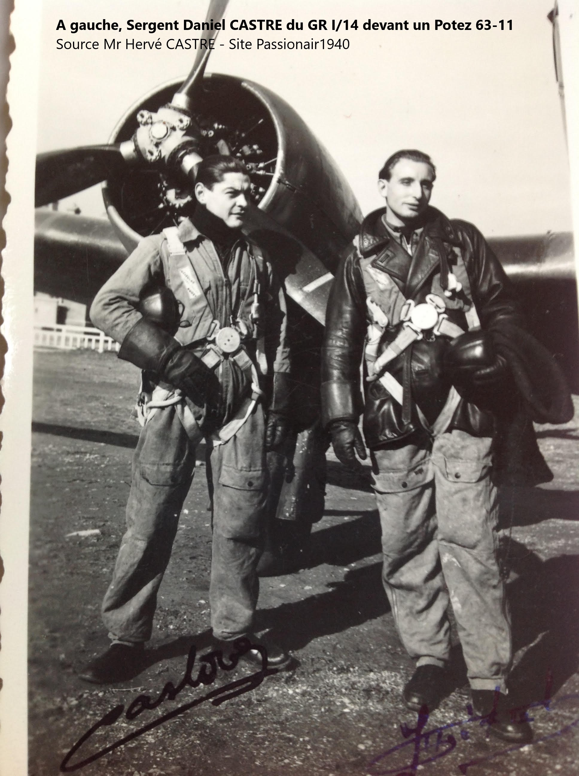 Guerre 39-45 1940 photo épaves avions français Potez 63-11
